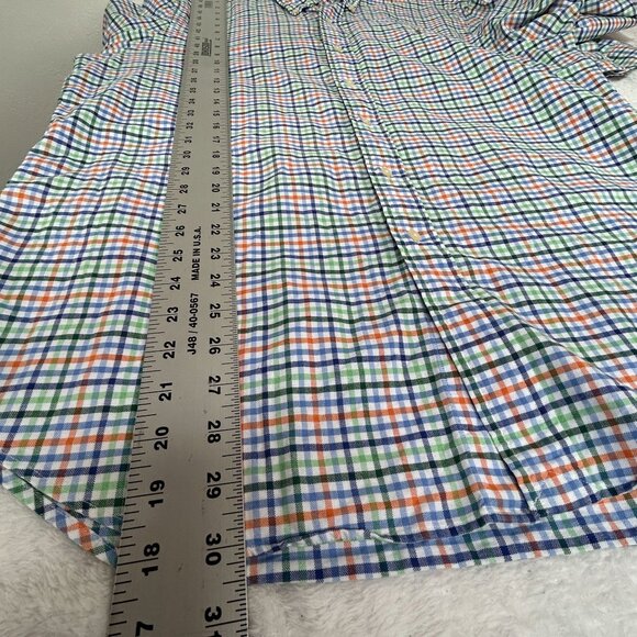 Ralph Lauren Mens Multicolor Gingham Button-Down Shirt Large Cotton Long Sleeve - Picture 8 of 8
